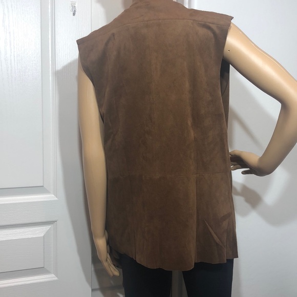 Moon Collection U.S.A. Faux Suede Boho Vest Size L - Picture 3 of 8